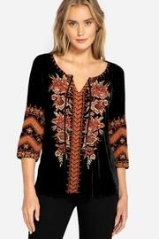  Velvet Peasant Blouse
