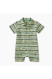  Striped Polo Romper