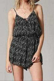  Black Print Romper