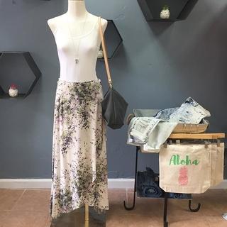  Printed Wrap Skirt