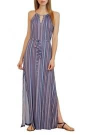  Lightweight Stripe Print Dress