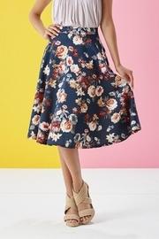  Blue Floral Skirt