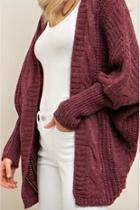  Cable Sweater Cardi