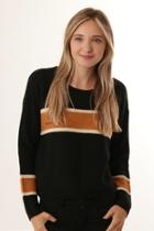  Cropped Wide-stripe Sweater