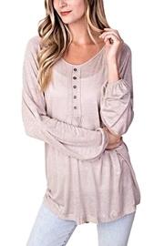  Lightweight Button Pullover