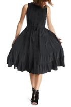  Tiered Silk Dress