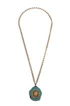  Turquoise Coin Necklace