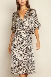  Zebra Surplice Dress