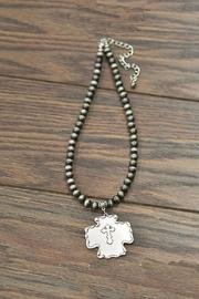  Navajo-pearl Cross Pendent-necklace
