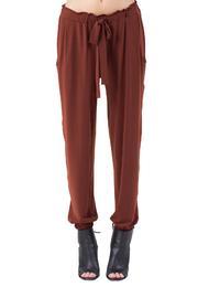  Pocket Tie Front Jogger