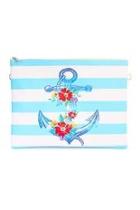  Anchor Print Clutch Bag
