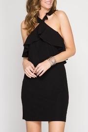  Fitted Ruffle Dress