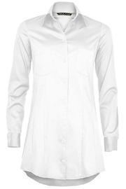  Long White Blouse