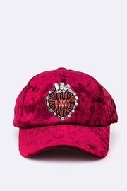  Crystal Beaded Velour-cap