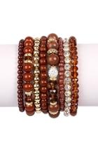  Glam-multi-bead Bracelet Set