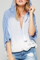  Wrap Ombre Hoodie