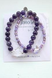  Mommy & Me Bracelet Set(amethyst)