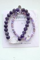  Mommy & Me Bracelet Set(amethyst)