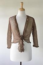  Cocoa Ruffle Cardigan