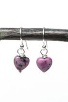  Purple Heart Earrings