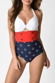  Nautical One Piece Bikini