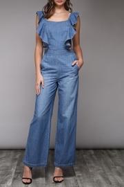  Ruffle Denim Jumper