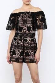  Off Shoulder Lace Romper