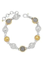  Drusy Sterling/24k Bracelet