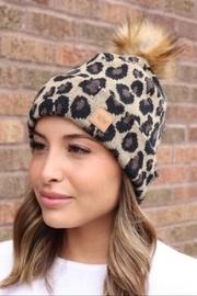  Leopard Knit Beanie