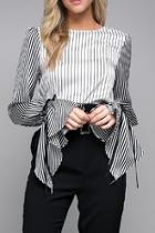 Tie Cuff Blouse