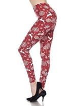  Snowflake Reindeer Legging