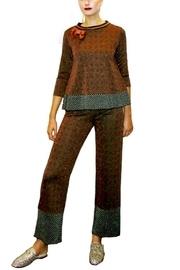  Crop Metallic Top