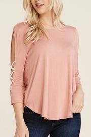  Criss-cross Sleeve Top