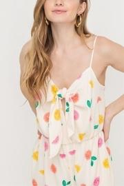  Front-tie Accent Romper