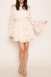 Bell-sleeve Dot Dress