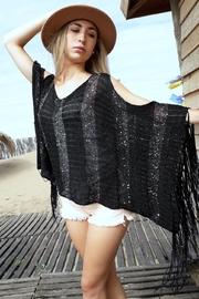  Poncho Silk Noire