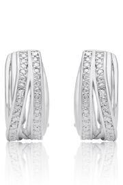  Diamond Accent Hoops