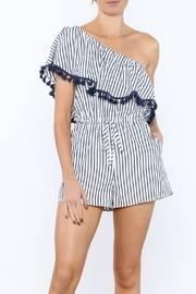  Stripe Tassel Romper