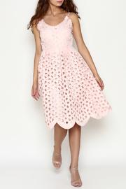  Lazer Cut Floral Dress