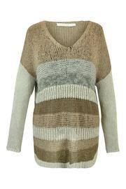  Stripe Yarn Sweater