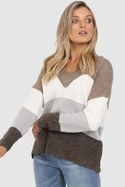  Khaki Stripe Sweater
