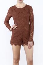  Camel Lace Romper