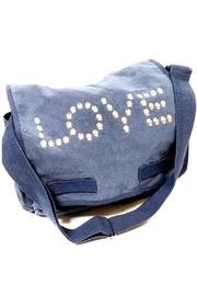  Canvas Studded Love Messenger Bag