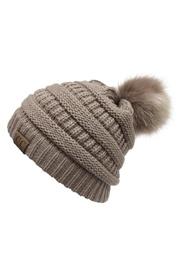  Pom Beanie Taupe