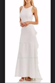  Cascading Ruffled Keyhole Dress