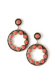  Coral Circle Earrings