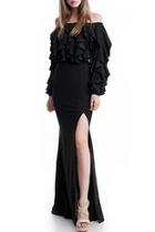  Symphony Maxi Ruffle Dress