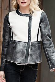  Leather & Sherpa Jacket