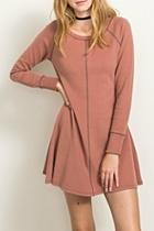  Terracota Sweatshirt Dress