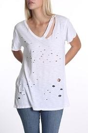  Cutout Distressed Tee